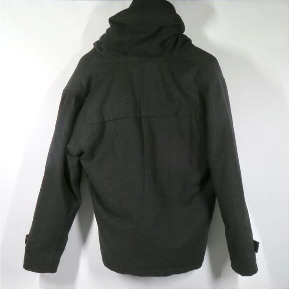 Hawke & Co Outfitters Gray Wool Blend Hooded Winter Jacket Coat Boys Size 18/20 - Picture 4 of 5